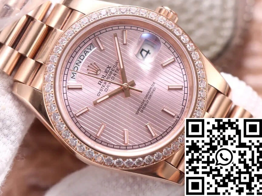 Gold EW Rose Rolex M228345RBR-0010 Date Day Factory 0426